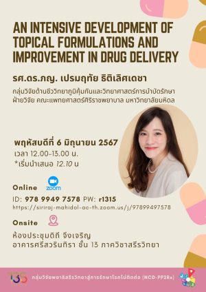 An intensive development of topical formulations and improvement in drug delivery